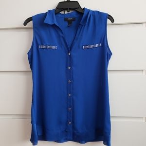 Alfani Royal Blue Studded Sleeveless Top